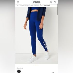 PINK SEAMLESS LEGGINGS